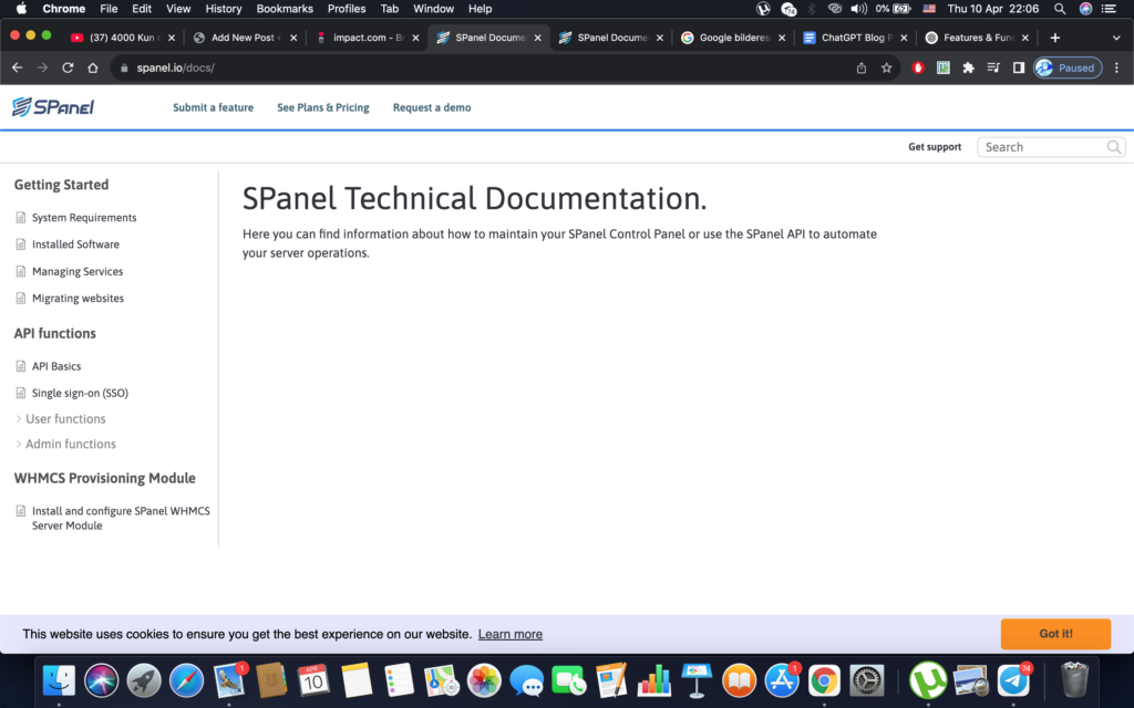 Spanel Support & Documentation 